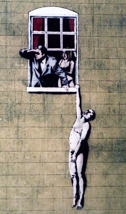 auteur Banksy de la citation Devenez bon en tricherie et vous n'avez jamais besoin de devenir bon dans toute autre chose.