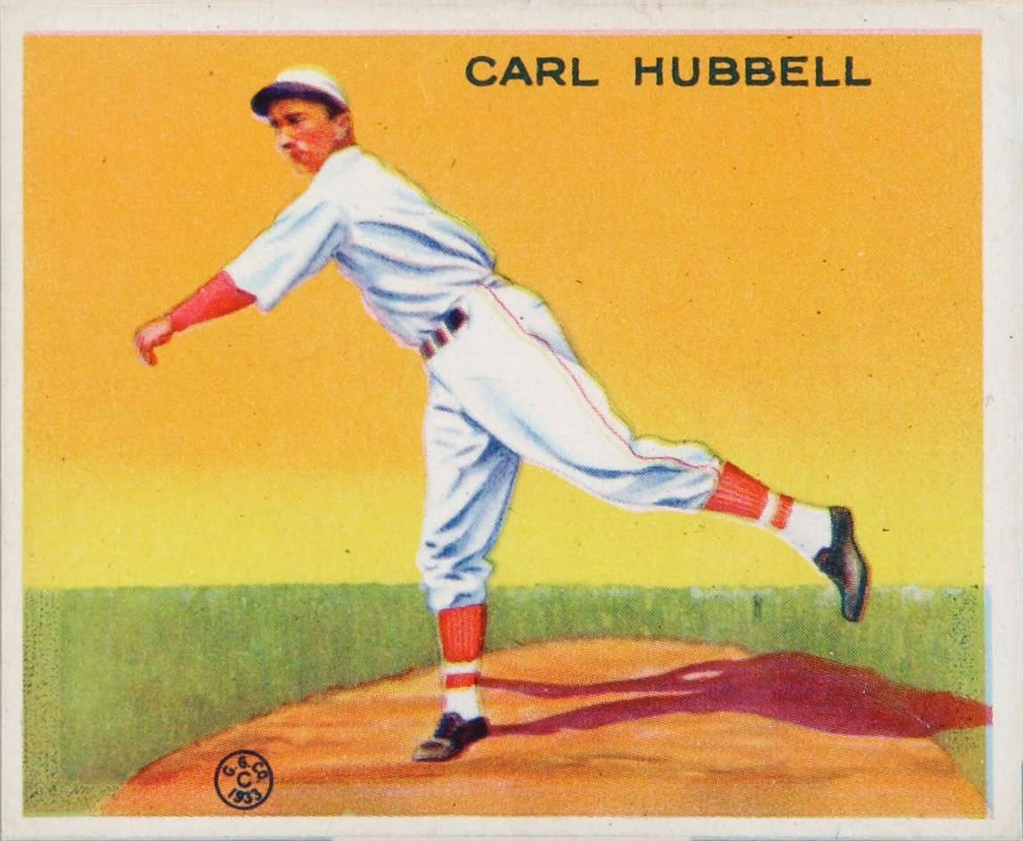 auteur Carl Hubbell de la citation Si je joue aux cartes pour des sous, je veux gagner.