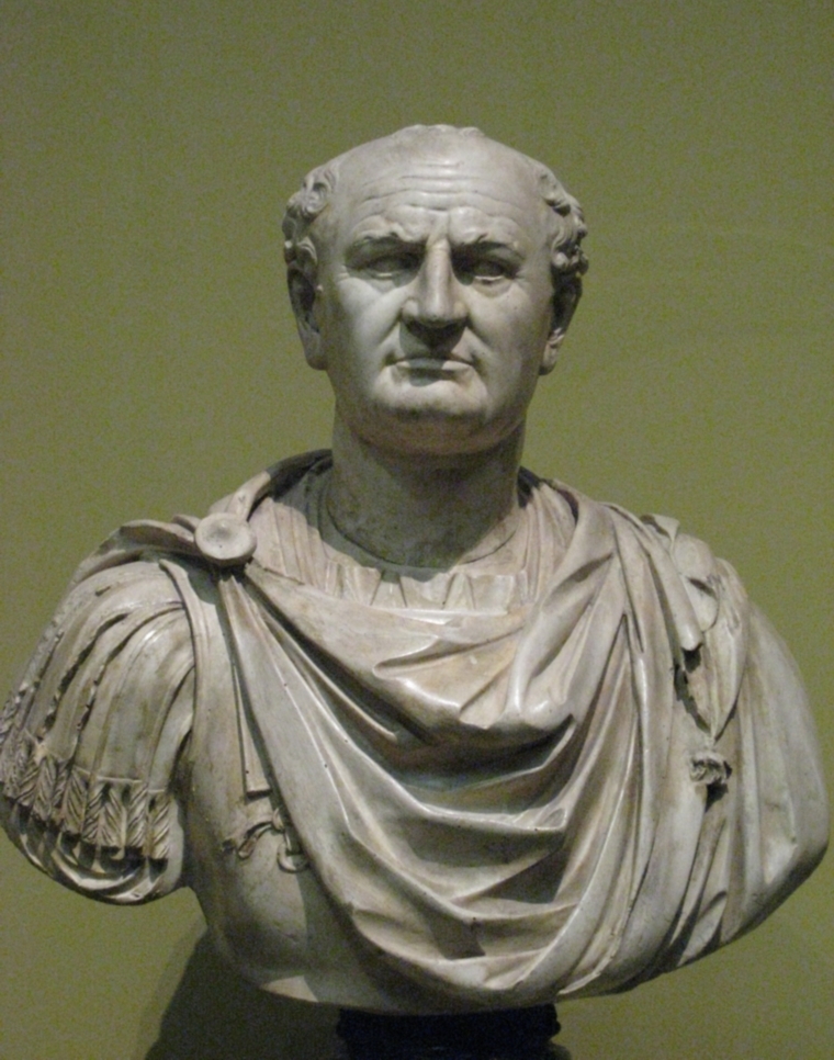 auteur Vespasien de la citation Cher moi, je crois que je deviens un dieu. Un empereur doit au moins mourir sur ses pieds.