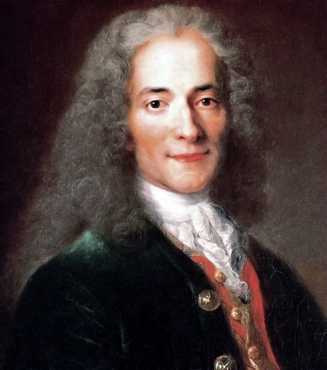 auteur Voltaire de la citation Les larmes sont le langage silencieux du chagrin.