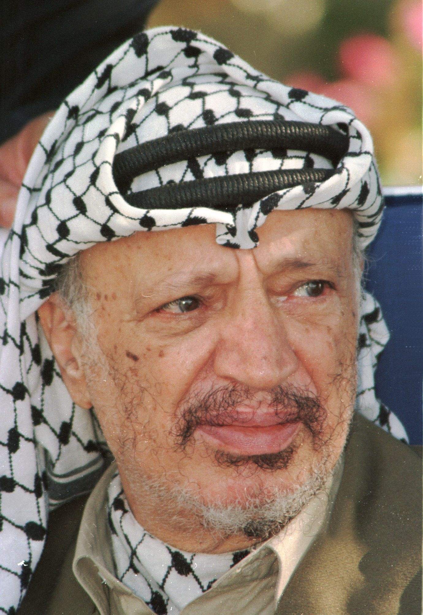 auteur Yasser Arafat de la citation Nous avons commencé le processus de paix sur la base des terres pour la paix et sur la base de la résolution 242 et 338,1 des Nations Unies ainsi que d'autres décisions internationales sur la réalisation des droits légitimes du peuple palestinien.