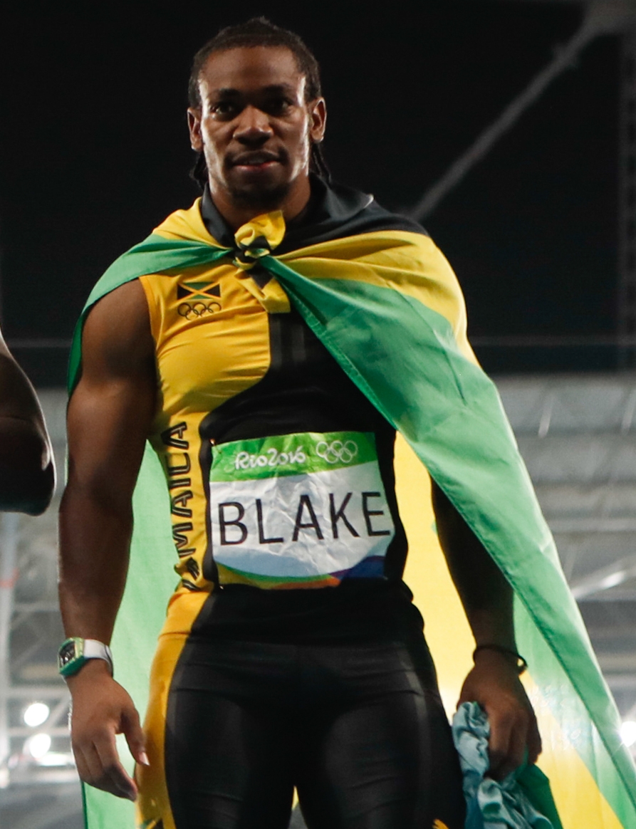 auteur Yohan Blake de la citation Je suis le champion national de la Jamaïque maintenant, je vais aux Jeux olympiques comme celui-ci.
